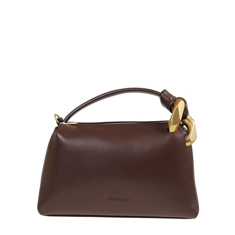 J.W.Anderson Schultertasche Brown Leather Handbag Black