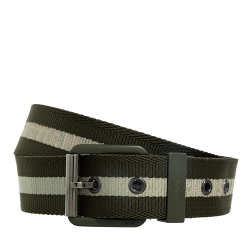 Christian Dior Gürtel Jacquard Belt Olive Cream