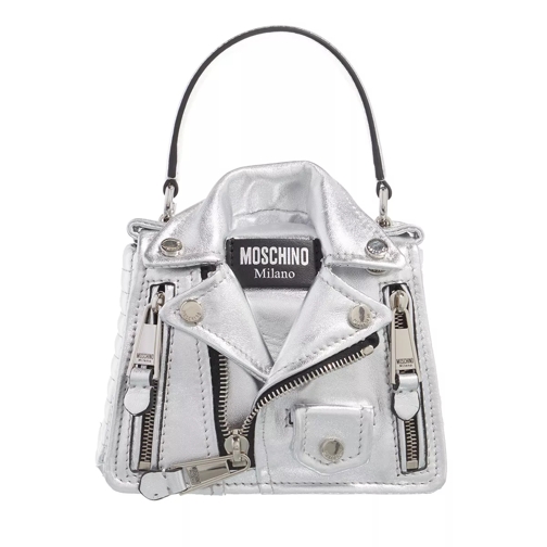 Moschino Biker Shoulder Bag  Fantasy Print Nickel Crossbody Bag