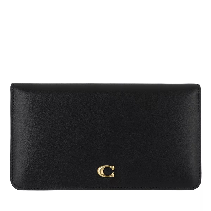 Coach Slim Wallet Black Bi Fold Wallet