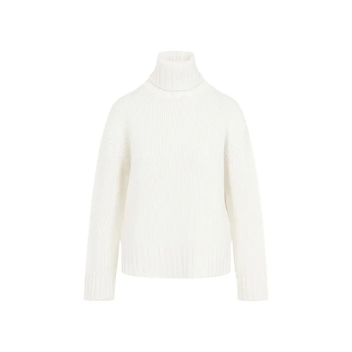 Fabiana Filippi Virgin Wool Turtleneck White Tröja