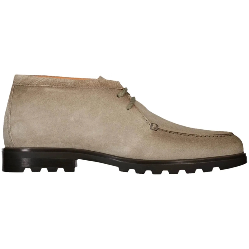 Santoni Slides Heren Rock Veterschoen Beige beige