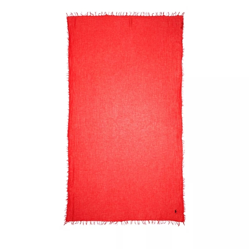 Polo Ralph Lauren Signature Scarf Red Écharpe légère