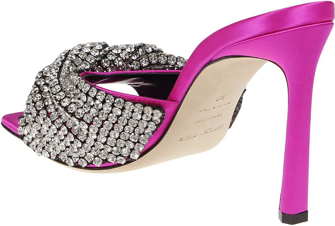 Sergio rossi Loafers Sr Tyra Mules Pink & Purple in poeder roze