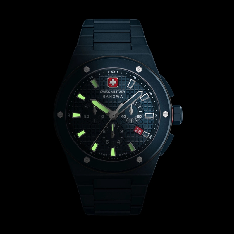 Swiss Military Hanowa Automatikuhr Quarzuhr Sidewinder Ceramic blau(Image 5)