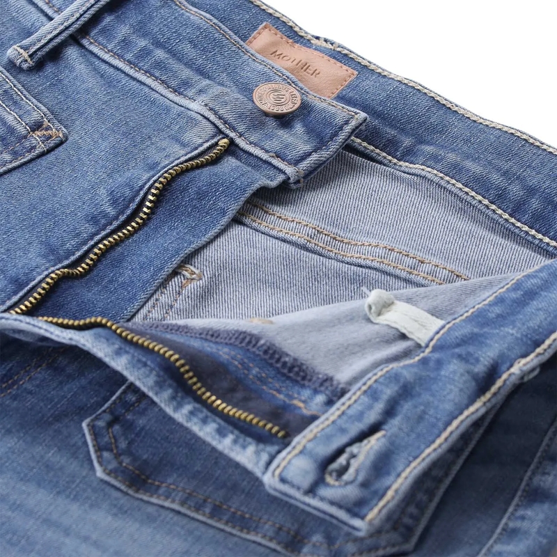 Mother Jeans Wide-Leg Denim Jeans With High Waist Grey(Image 6)