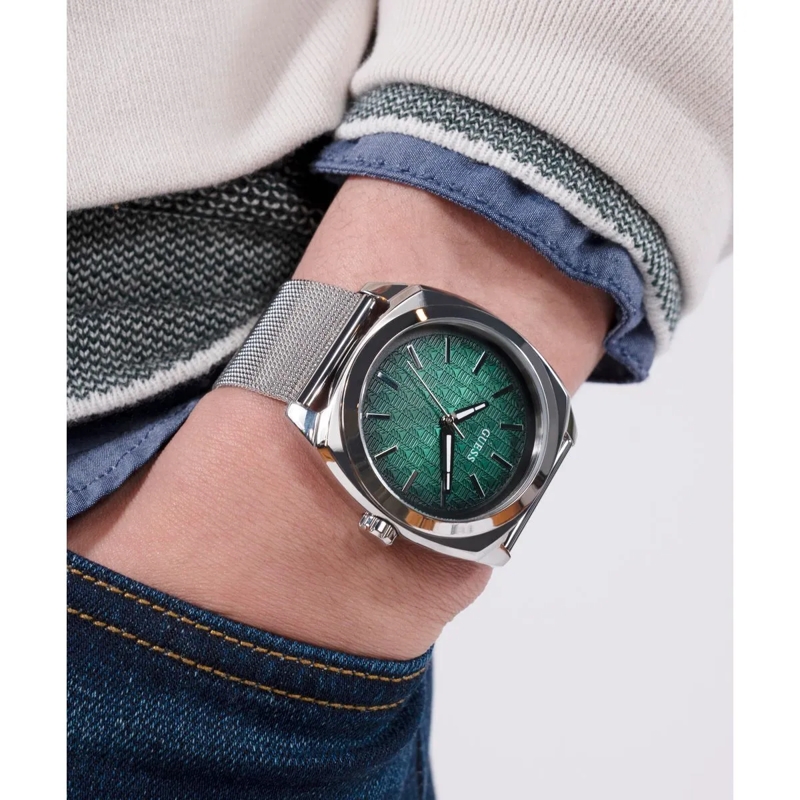 Guess Quarzuhr Quarz-Analoguhr Marshall silber(Image 6)