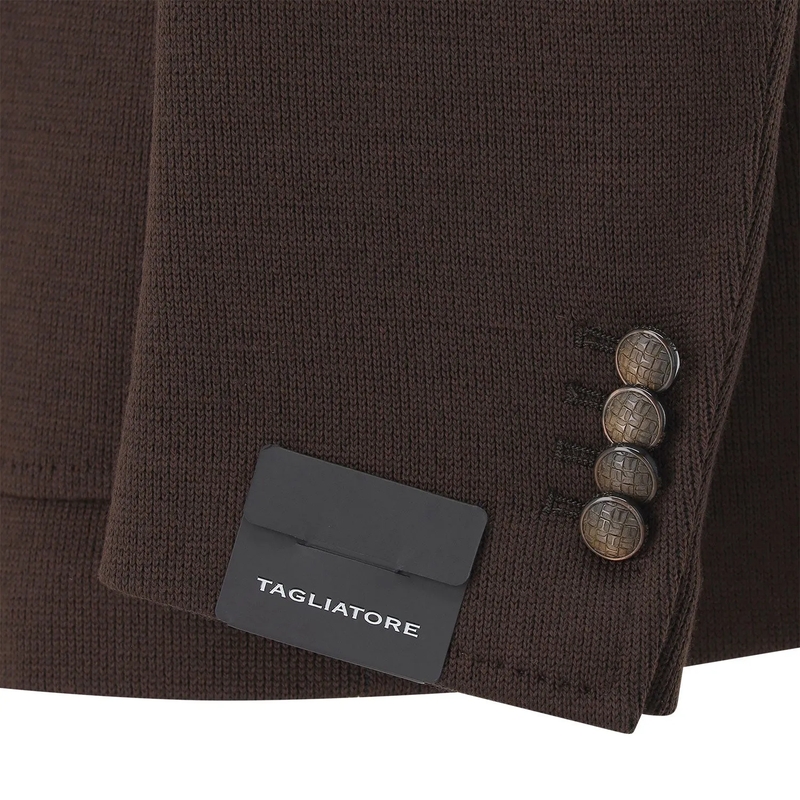 Tagliatore Blazer Stricksakko aus Wollmix blau(Image 10)