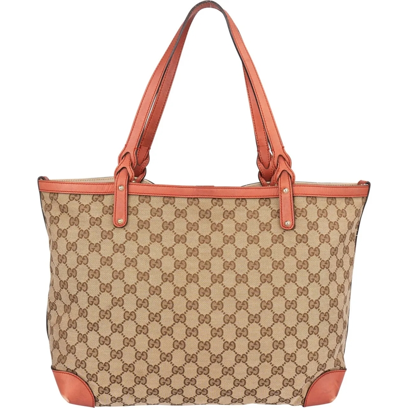Gucci Schultertasche Gucci GG Monogram Shopper Bag braun