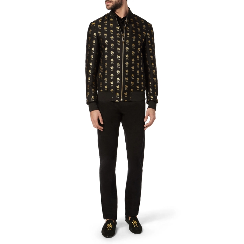 BILLIONAIRE Daunenjacke Bomberjacke Palms schwarz(Image 5)