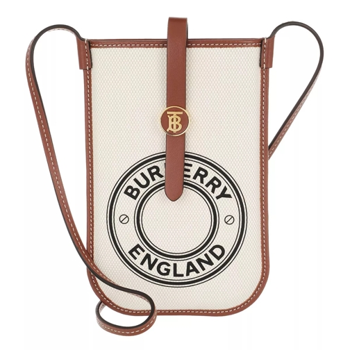Burberry Phone Case With Strap White/Tan Handytasche
