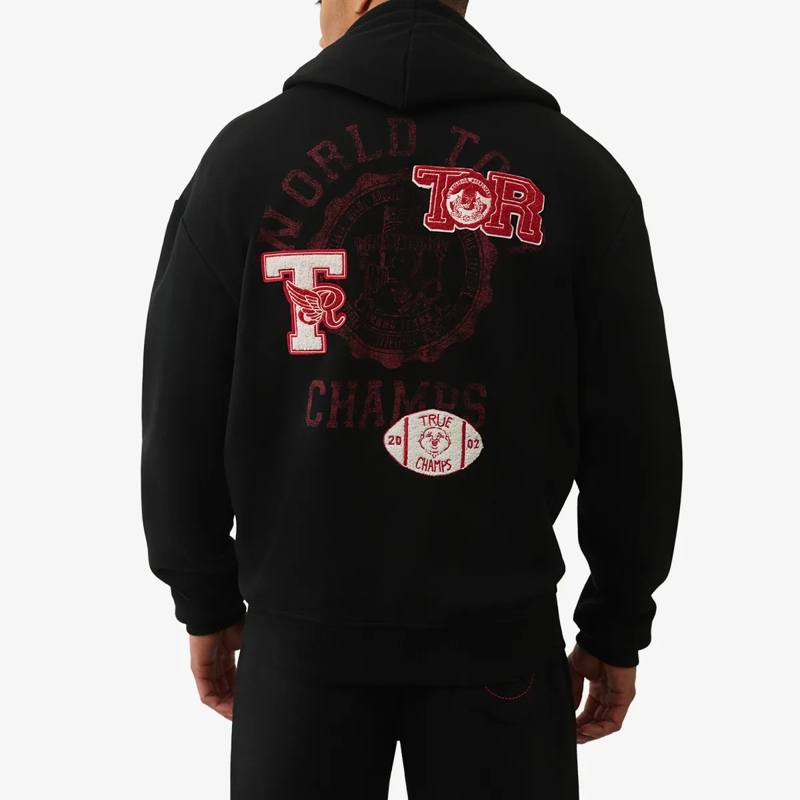True Religion  Zip-Hoodie WORLD TOUR CHAMPS schwarz(Image 4)