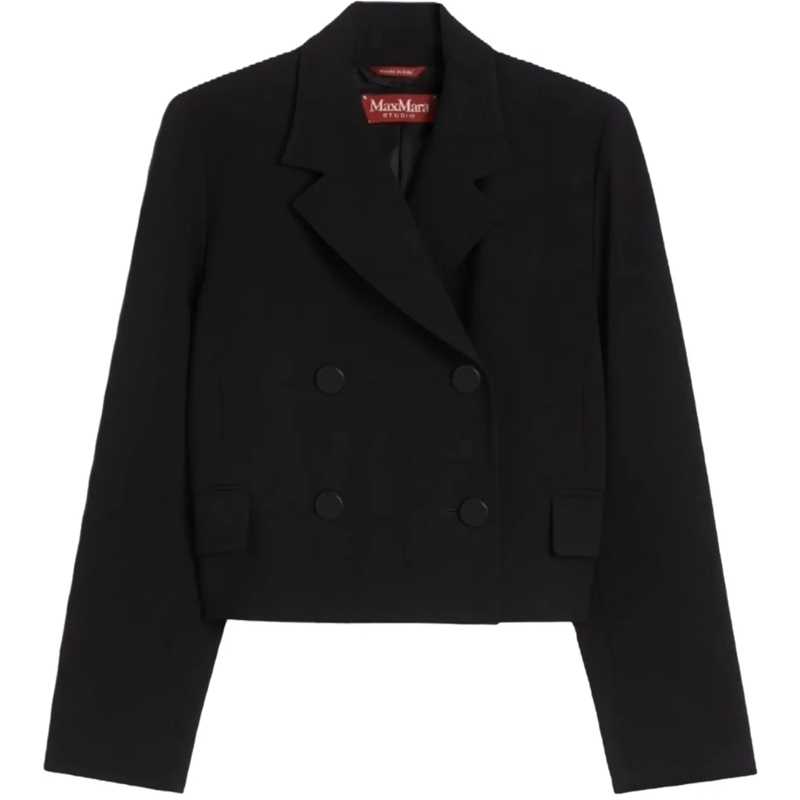 Max Mara Overgangsjas Jackets Black schwarz