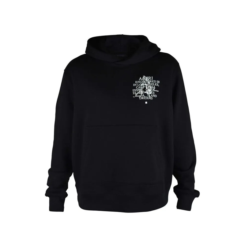Amiri  Amiri Hooded Sweatshirt With Graphic Details Black