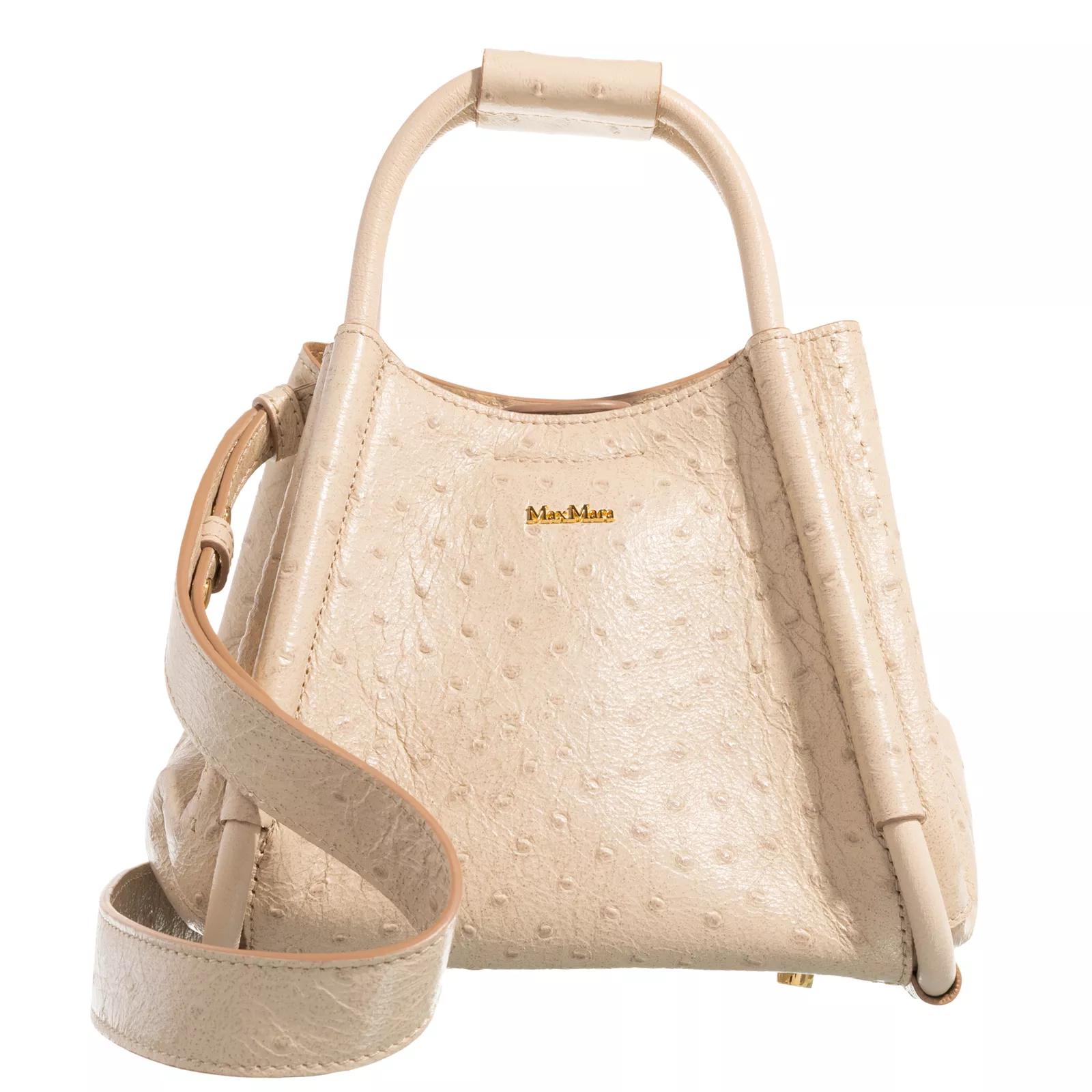 Max Mara Tote - Marinxsostrich - Gr. unisize - in Beige - für Damen