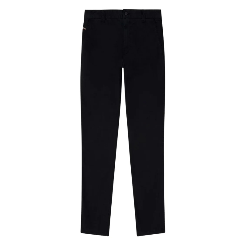 Diesel Anzugshose Sleek Black Trousers With Utility Pocket Black