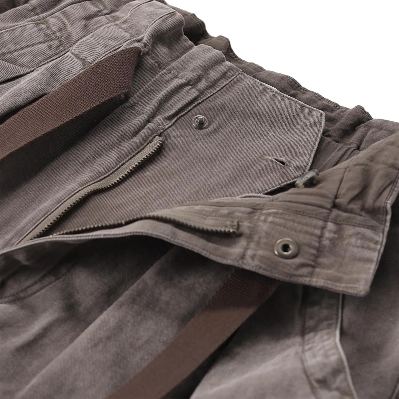 Etoile Isabel Marant Bermuda-Shorts Relaxed Fit Cotton-Linen Blend Bermudas Brown(Image 6)