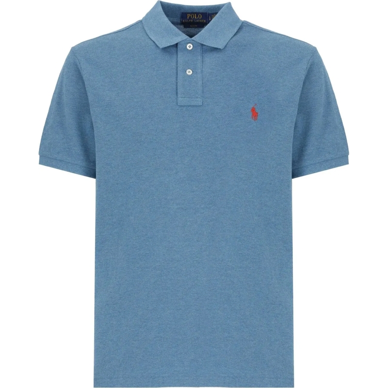 Polo Ralph Lauren T-Shirt Short-Sleeve Knit Polo With Classic Collar Blue