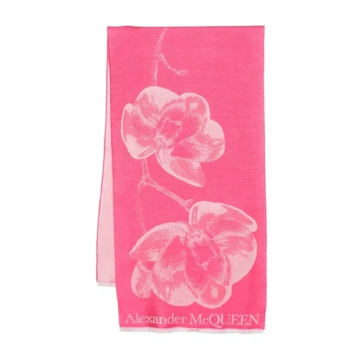 Alexander McQueen  Pink Orchid Scarf Pink