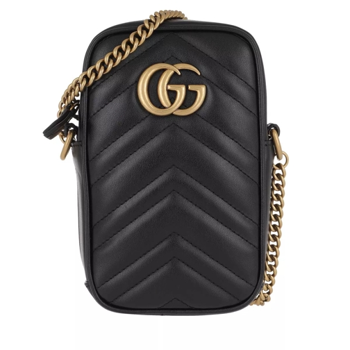 Gucci GG Marmont Mini Bag Leather Black Crossbody Bag