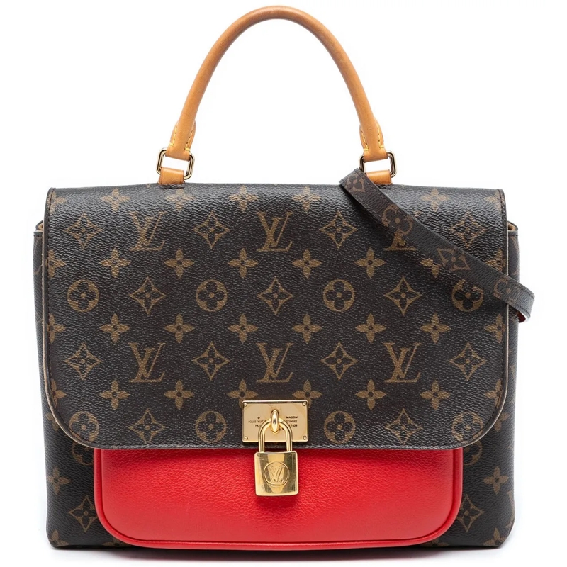 Louis Vuitton Schultertasche Monogram Marignan braun