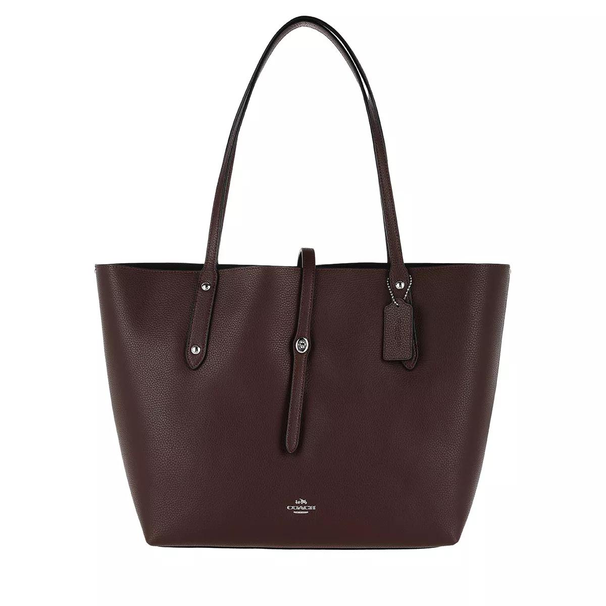 Coach leather 2025 market tote