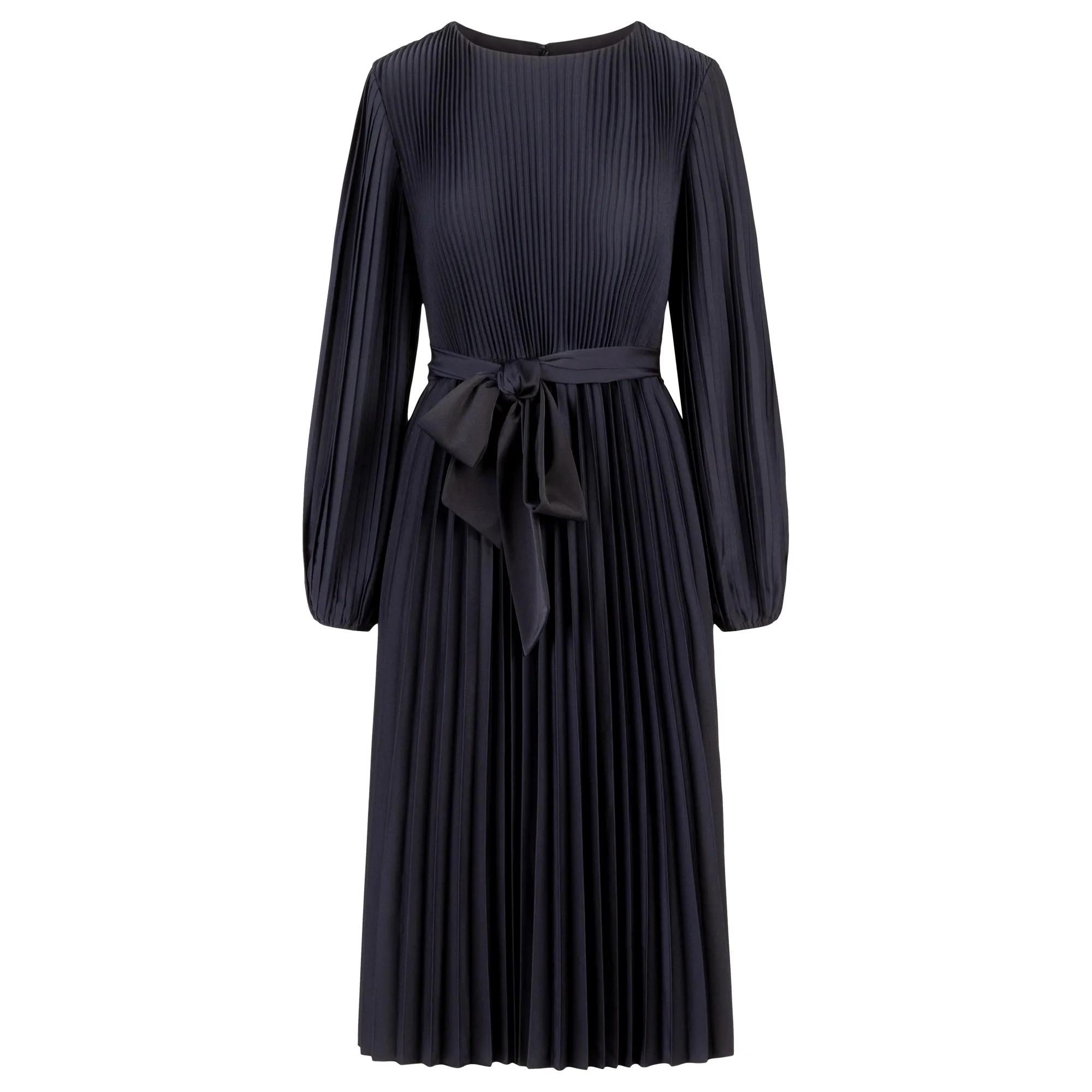 Apart - Midi Plisseekleid - Größe 40 - blau