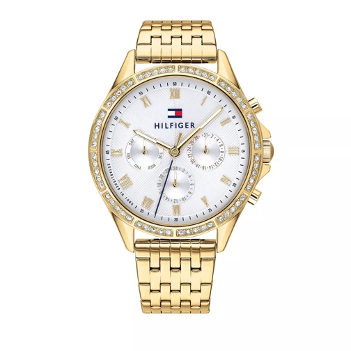 Tommy Hilfiger Multifunctional Watch Yellow Gold Chronograph