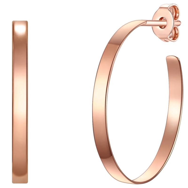 Glanzstücke München Ohrhänger Sterling Silber Creolen rosegold