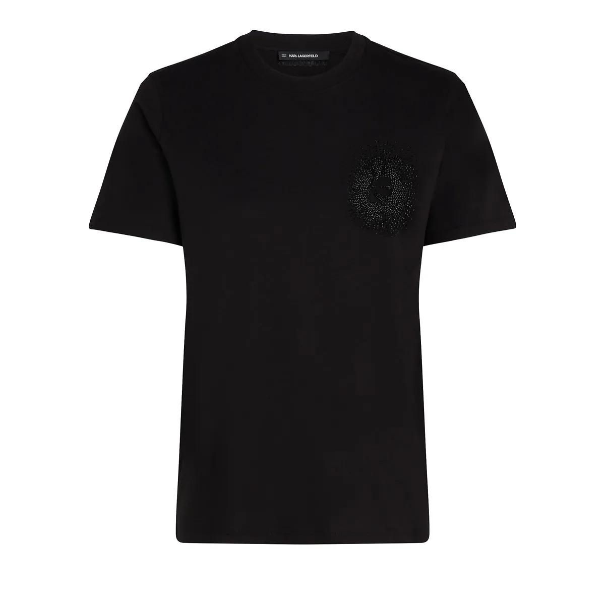 Thumbnail - Karl Lagerfeld - KARL KAMEO T-SHIRT MIT STRASSSTEINEN - Größe S - schwarz
