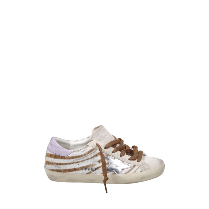 スニーカー Golden  Super-Star Zebra Horsy Upper Suede Toe Golden Goose 