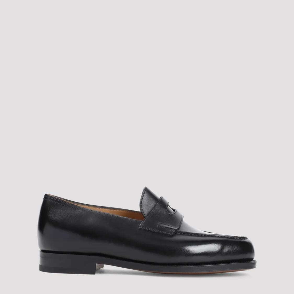 Thumbnail - John Lobb Loafer - Lopez Black Calf Leather Loafers - Gr. 10 - in Schwarz - für Damen