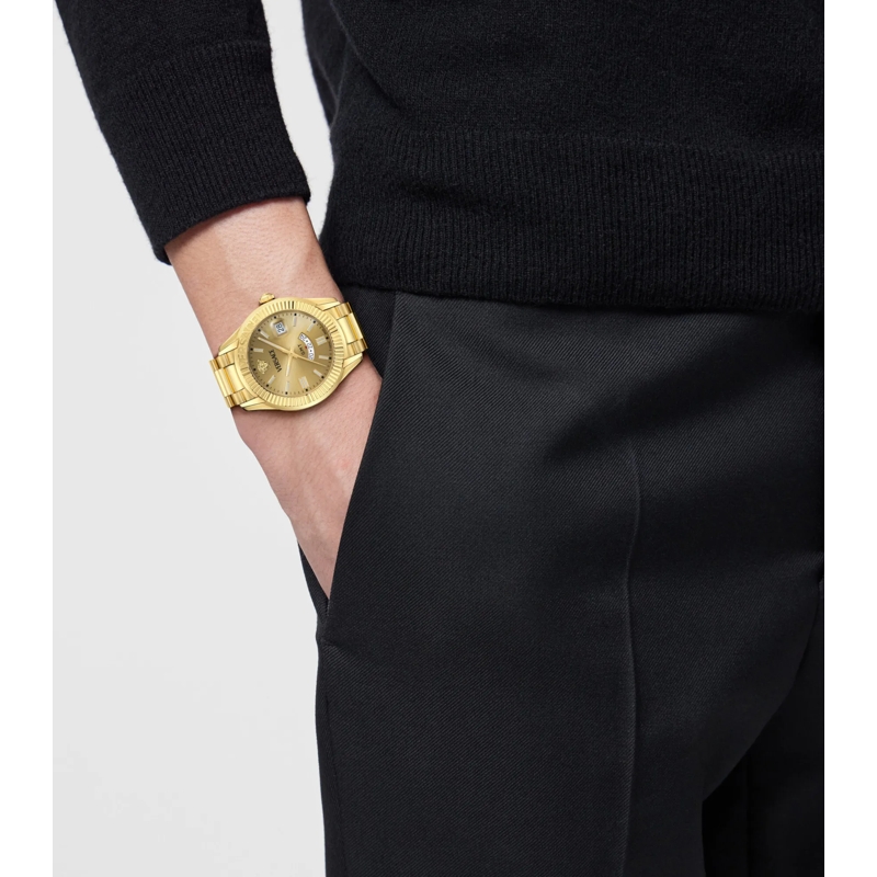 Versace Quarzuhr Gmt Quarz-Analoguhr Versace Apodis gold(Image 4)