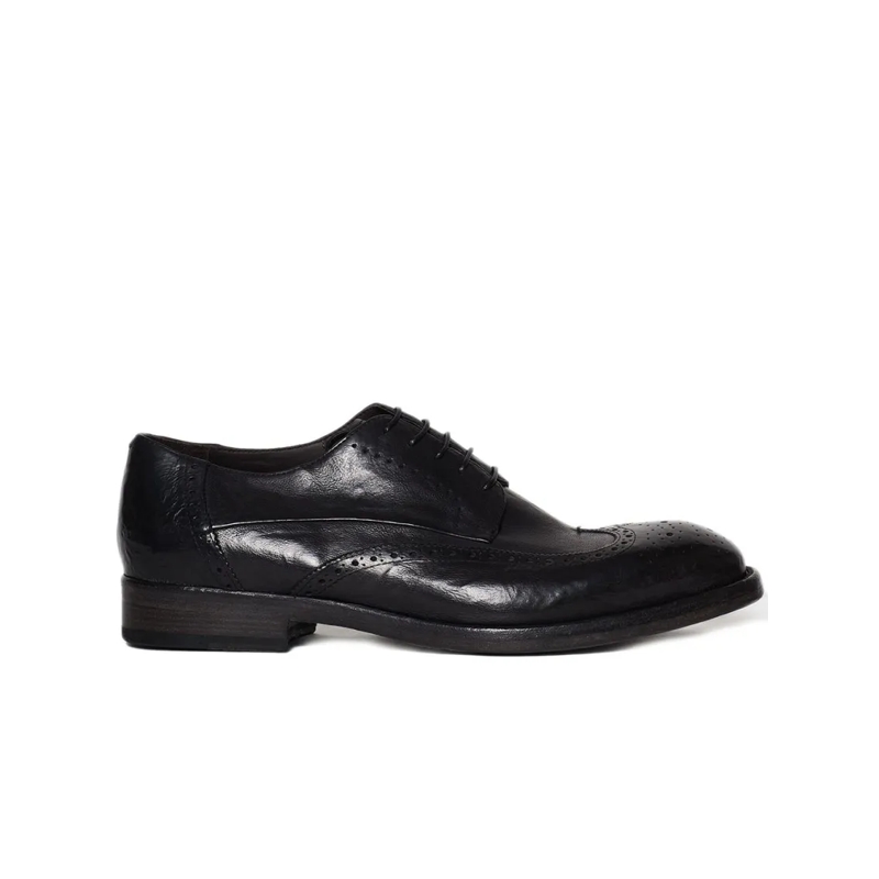 Fabrizio Silenzi Chaussures à lacets Black Derby Shoes Black