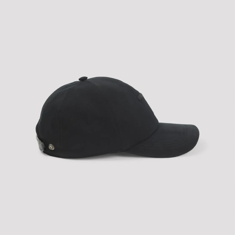 Tom Ford Hut Structured Black Baseball Cap With Embossed Logo Black