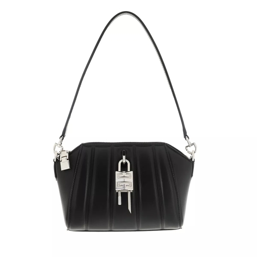Givenchy XS Antigona Lock Shoulder Bag Padded Leather Black Crossbody Bag