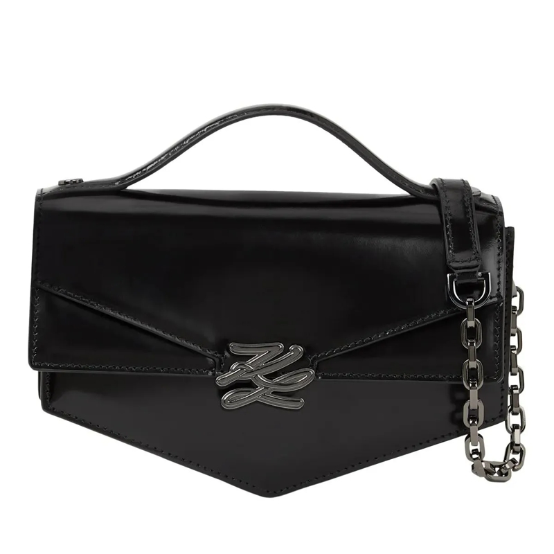 Karl Lagerfeld Crossbody Bag KL Studio Autograph kleine Umhängetasche Umhängeta schwarz