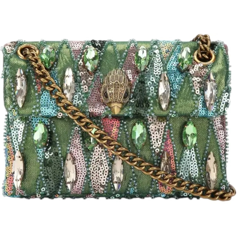 KURT GEIGER LONDON Tote Sequin Mini Kensington Tas grün