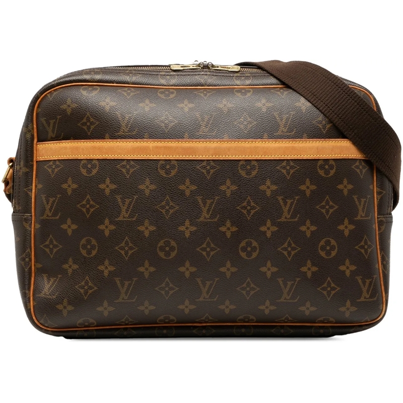 Louis Vuitton Schultertasche Monogram Reporter GM braun