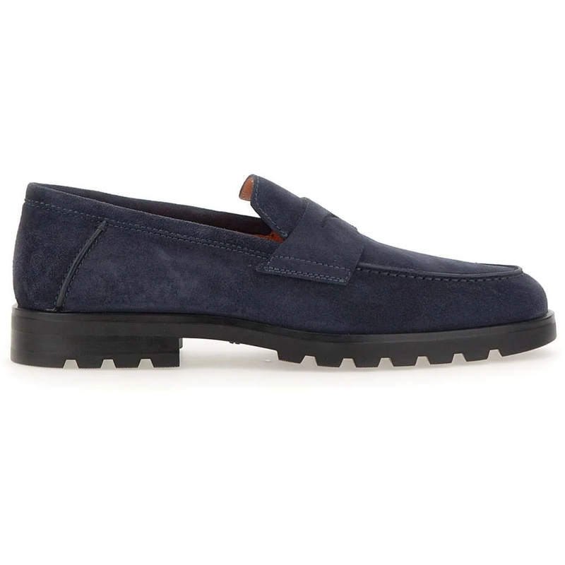 Santoni Loafer Flat Shoes Blue blau(Image 2)