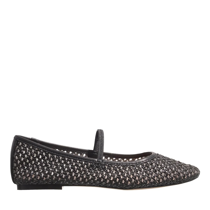 Steve Madden Ballerinas Majorca Black Raffia