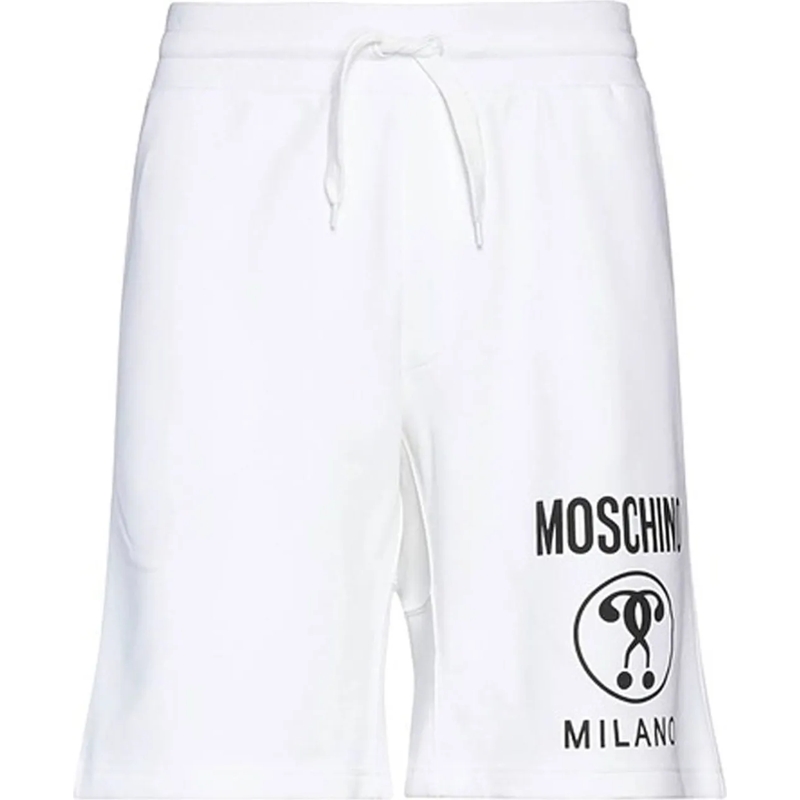 Moschino Shorts Moschino Couture Cotton Logo Shorts weiß