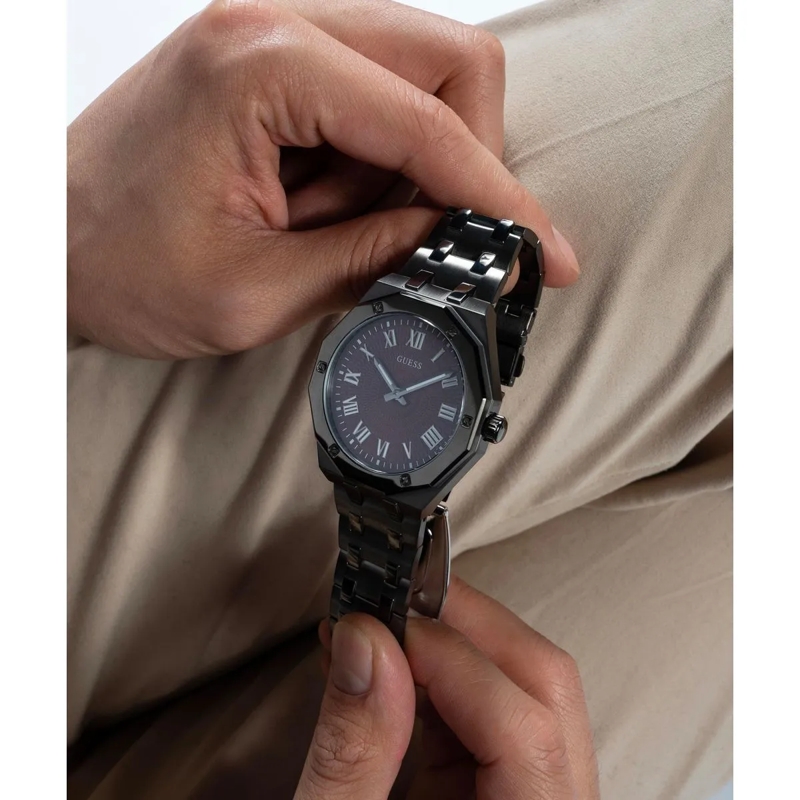 Guess Quarzuhr Quarz-Analoguhr Gd Asset grau(Image 6)