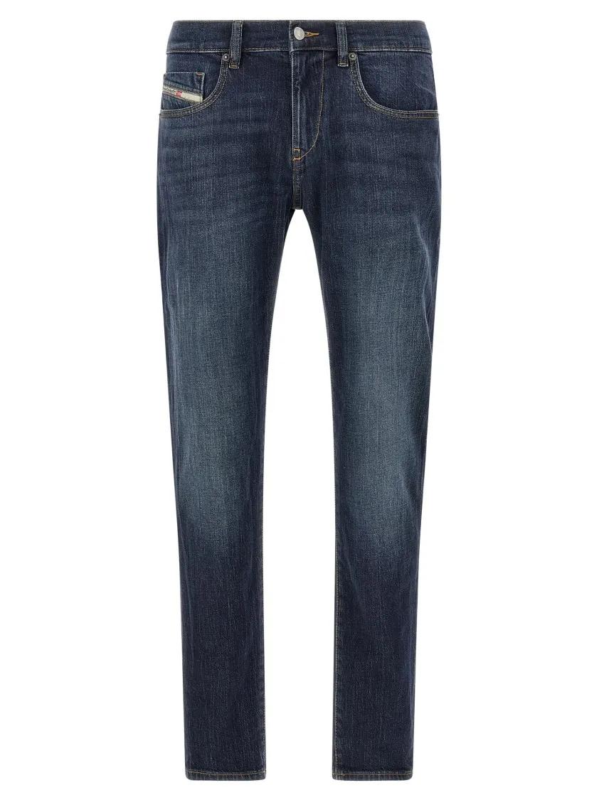 Diesel Herren Blau - Mid-Waist Slim Fit Denim Jeans - Größe Größe 34