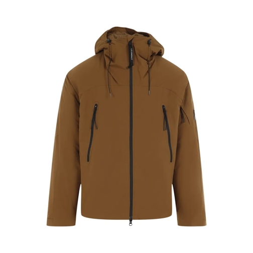 CP Company Toffee Brown Medium Jacket In Pro-Tek Brown Manteaux Parka