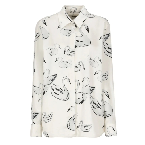 MSGM Shirts Viscose Shirt White