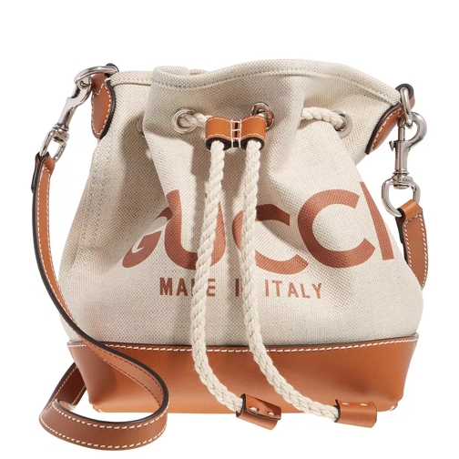 Gucci Mini Shoulder Bag Beige Bucket Bag