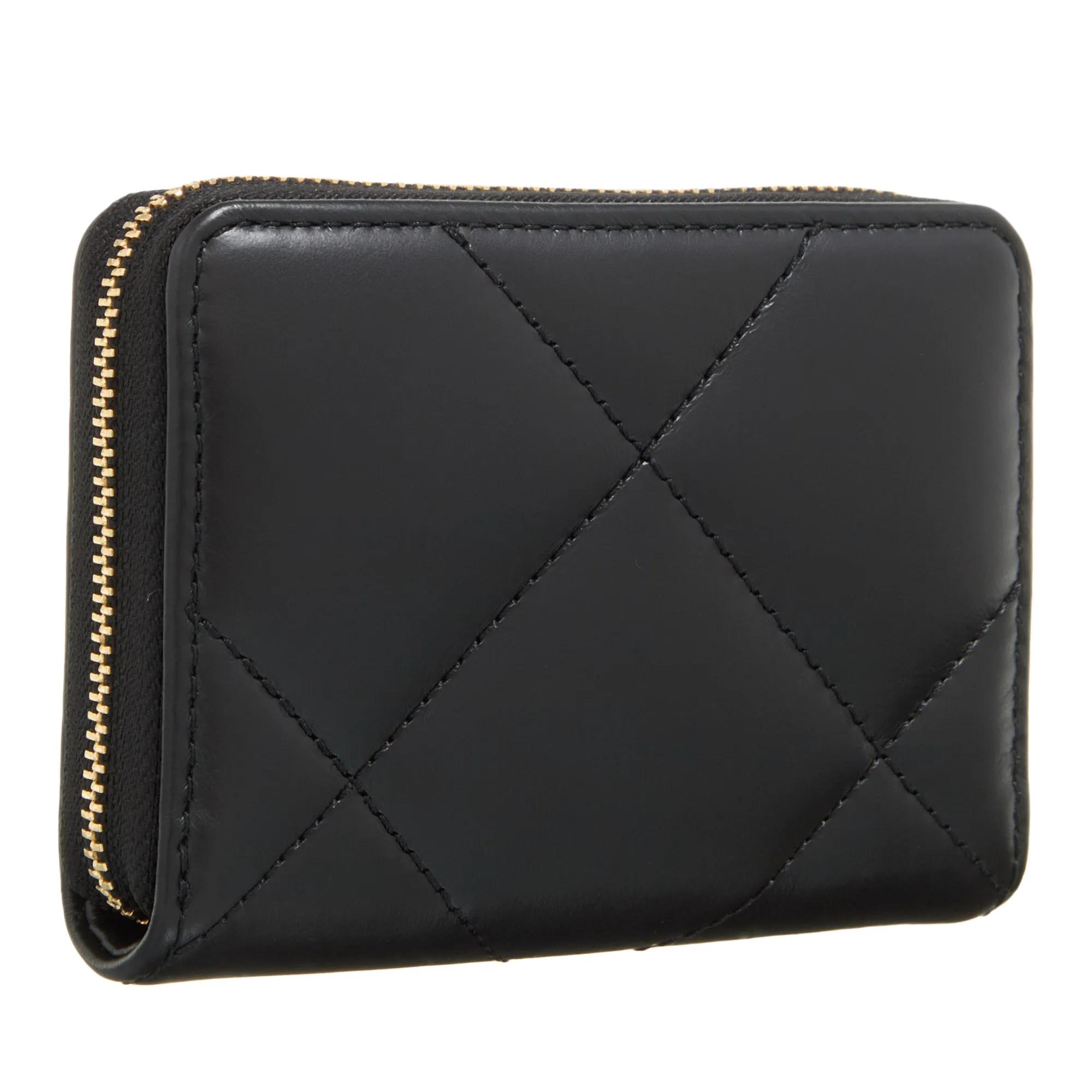 Tory Burch Kira Charm Diamond Quilt Small Zip Around Wallet