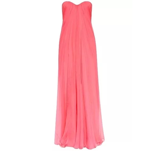 Alexander McQueen Sleeveless Corset Dress Pink Robes