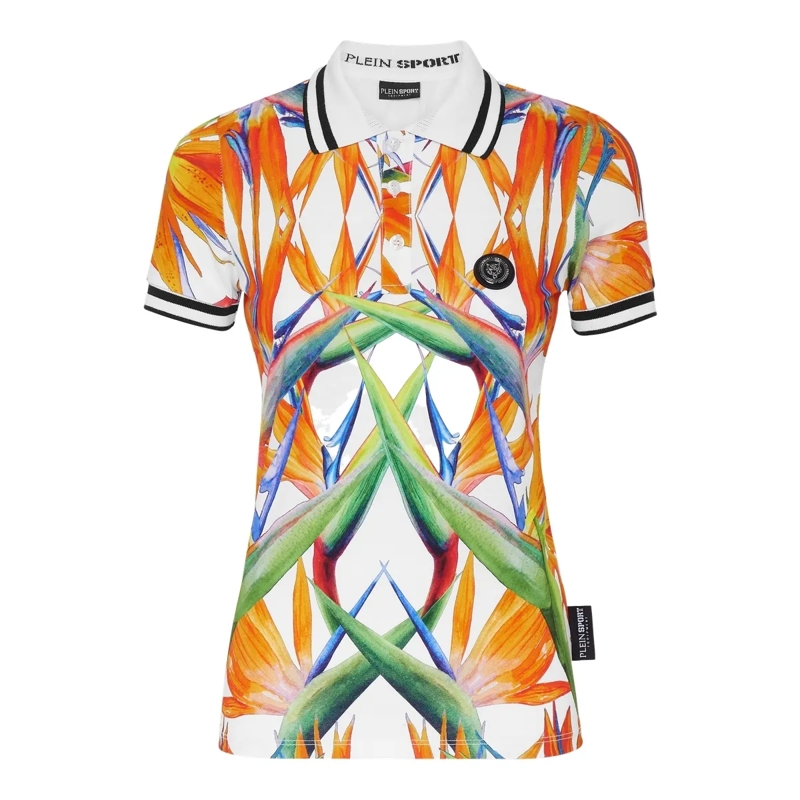 Plein Sport Top Poloshirt weiss